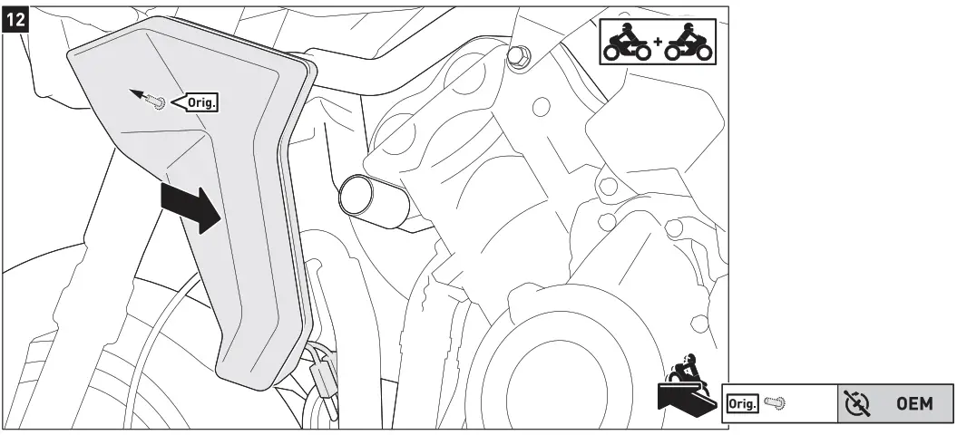 SW-MOTECH STP.11.590.10501-B Crush Pads - 12