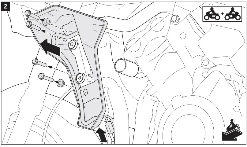 SW-MOTECH STP.11.590.10501-B Crush Pads - 2