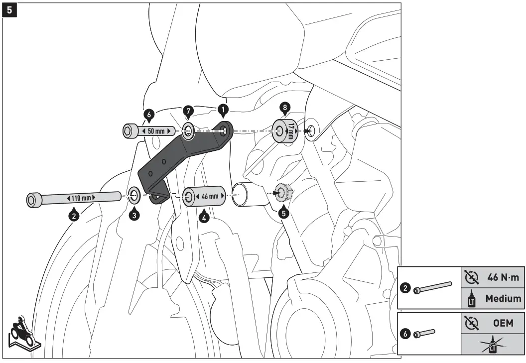 SW-MOTECH STP.11.590.10501-B Crush Pads - 5