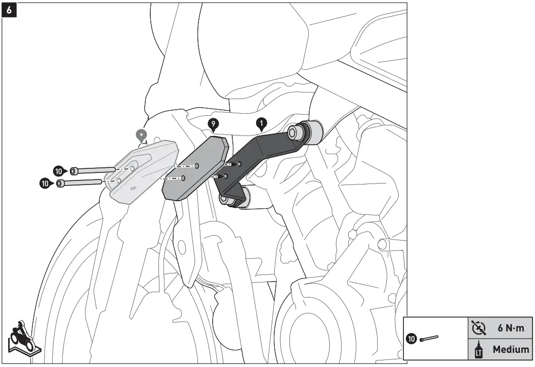 SW-MOTECH STP.11.590.10501-B Crush Pads - 6