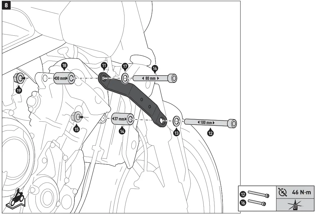 SW-MOTECH STP.11.590.10501-B Crush Pads - 8