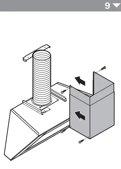 Unique Cooker Hood Top Installation instruction