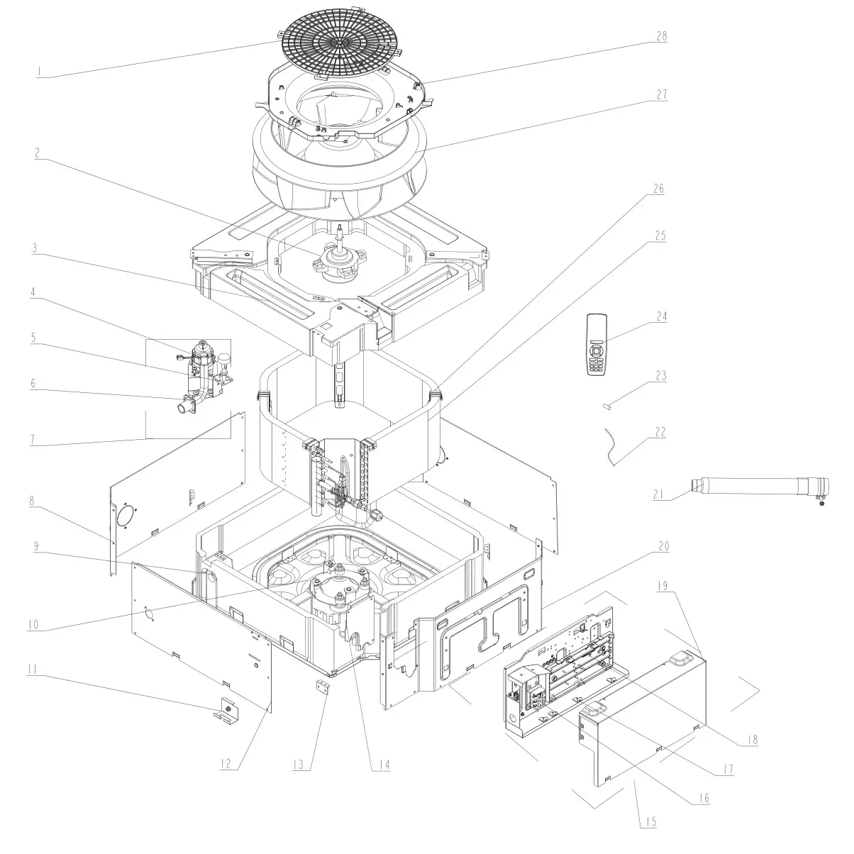 GREE CAS18HP230V1BC Ceiling Cassette - CAS12HP230V1BC
