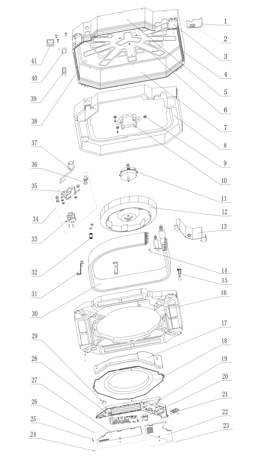 GREE CAS18HP230V1BC Ceiling Cassette - CAS24HP230V1BC