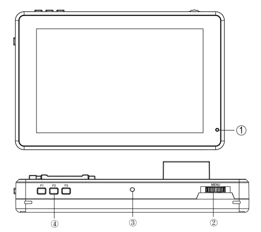 FEELWORLD 7″ Daylight Viewable Field Monitor F970 - Button Instruction