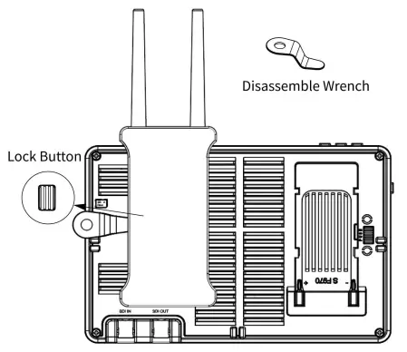 FEELWORLD 7″ Daylight Viewable Field Monitor F970 - Sony F970 Install and Power Kit