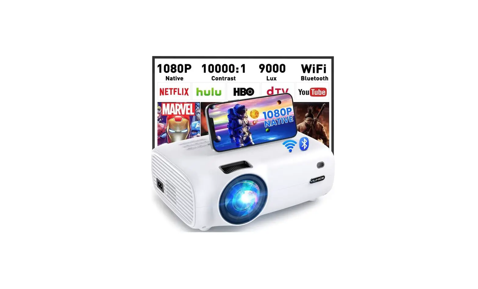 Vilinice ‎bl43 Wifi Bluetooth Projector Instruction Guide