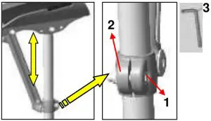 Adjusting the arm cuff/angle adjustment
