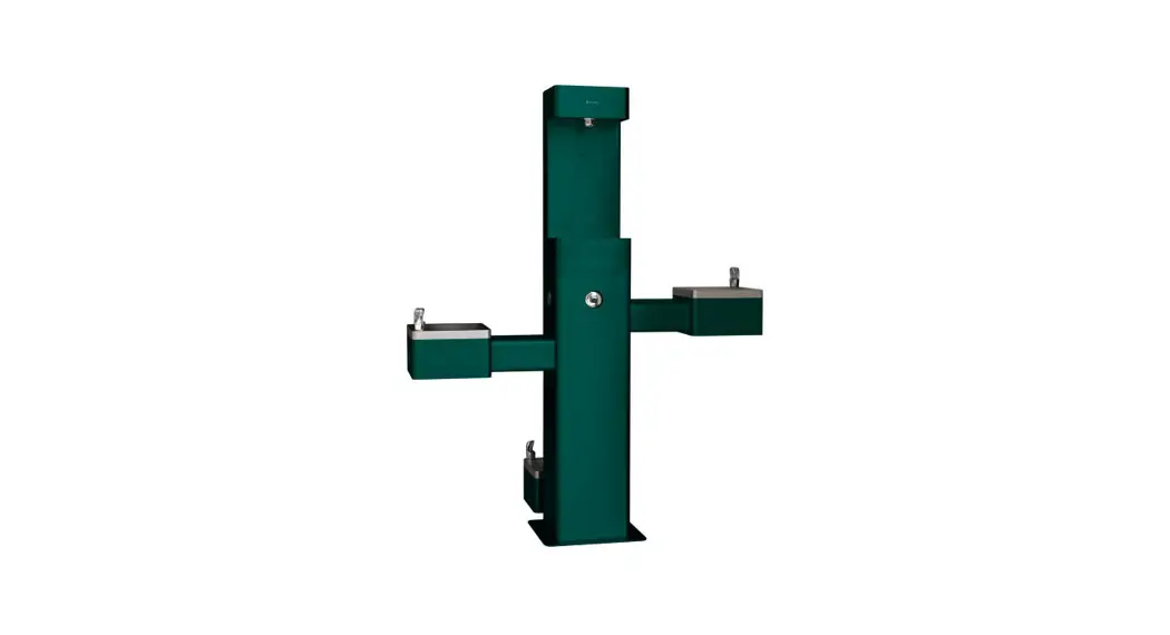 Global Industrial 603606 Outdoor Bottle Filler With Pet Station User Manual