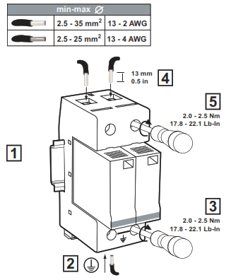 CITEL DS50PVS 1000 G DC Surge Protector for Photovolt - fig1