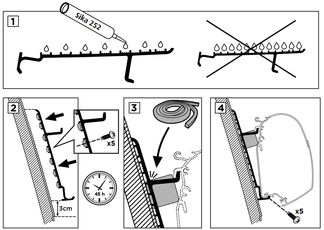 THULE Ducato H3 Wall Adapter V2 - fig 4