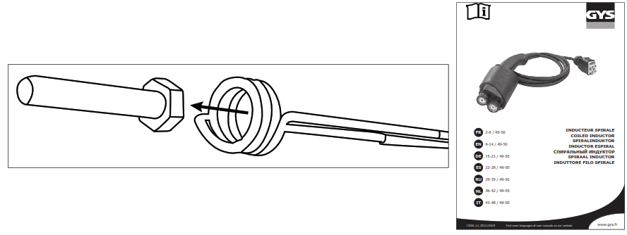 GYS AUTO 50 LG Water Cooled Induction Heating Machine - shock absorbe