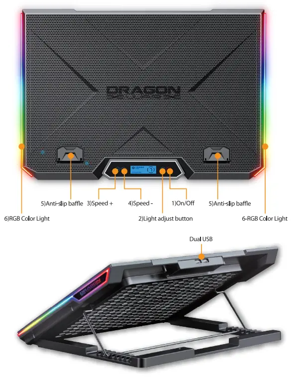 DRAGON-WAR-GHW-012-Professional-Gaming-Cooler-Fan-FIG-1