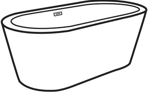 DeerValley 67 X 29 Freestanding Soaking Acrylic Bathtub-FIG1