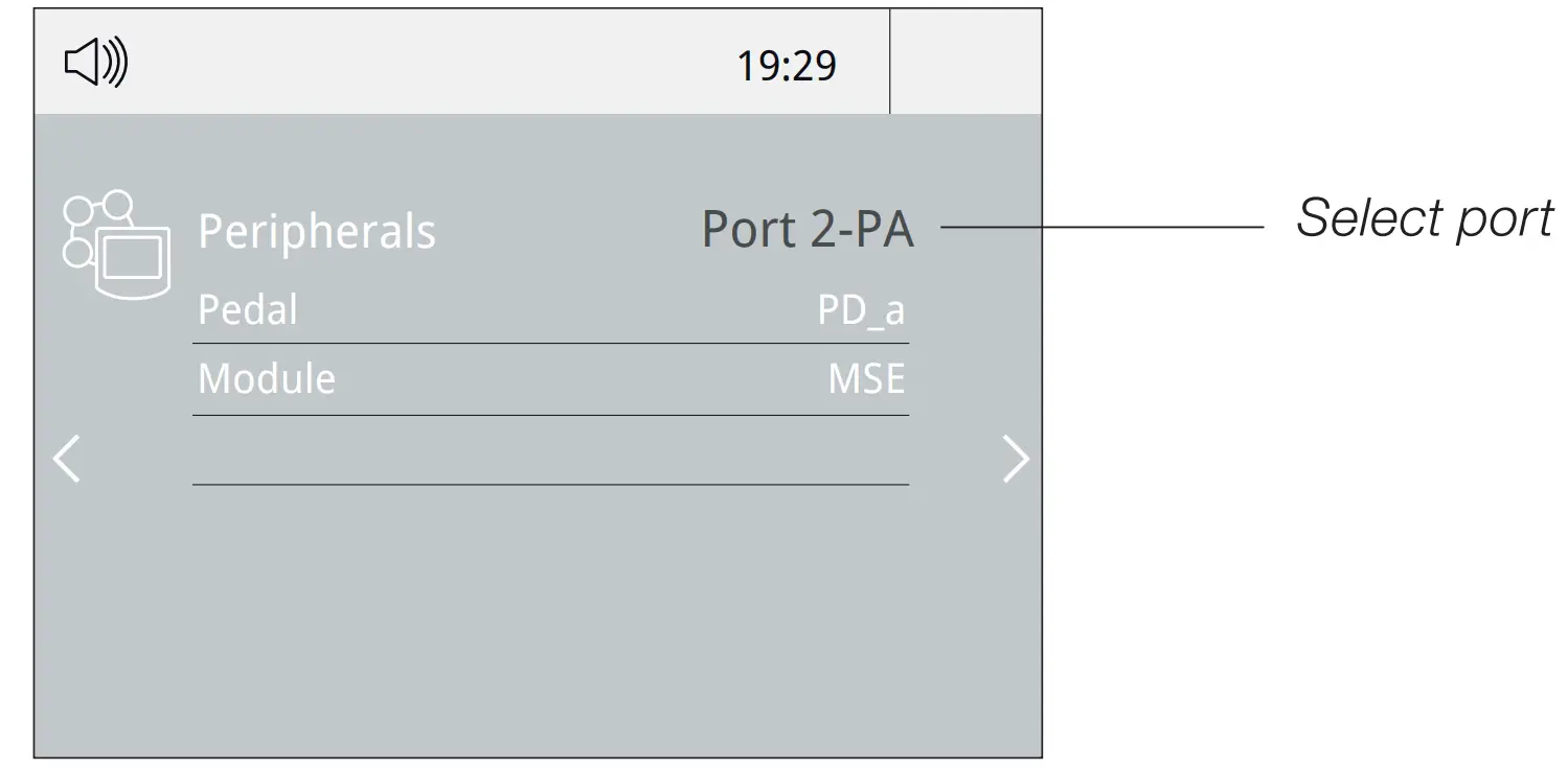 Pedal Set Up Interface