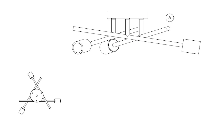 PROGRESS-LIGHTING-P350225-3-Light-Matte-Black-Modern-Semi-Flush-Mount-Light-fig-1