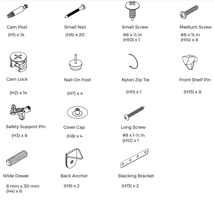 CLOSETMAID 4566 4609 Shoe Unit - fig1