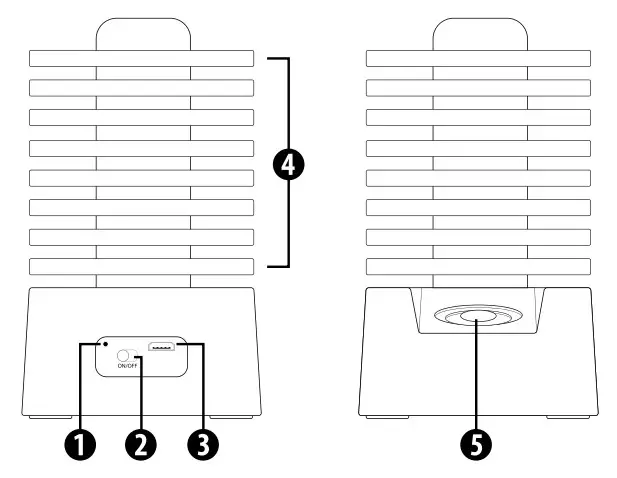XTREME XBS9-1055-BLK Pulse Bluetooth Music Light Show Speaker - function