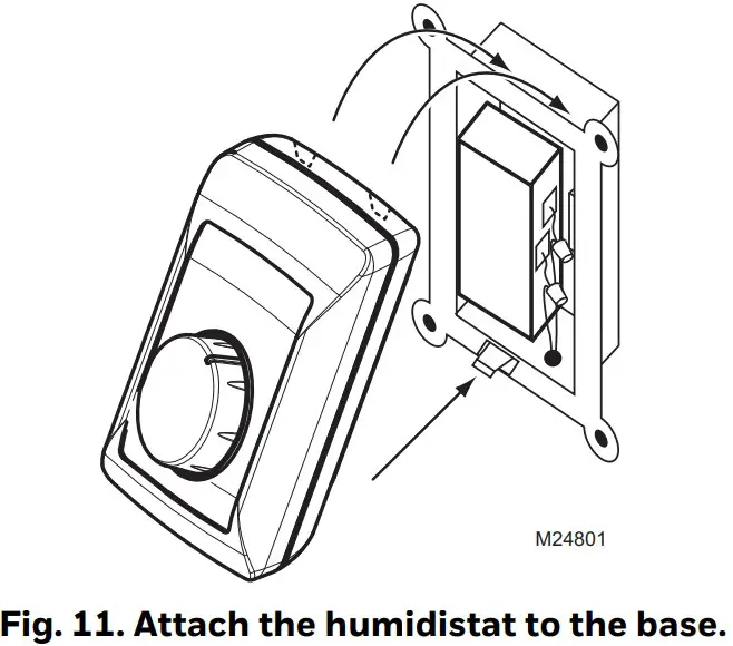 Honeywell Home H8908A B Humidistat H8908C D Dehumidistat - Figure 11