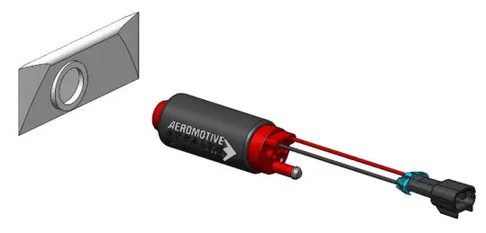 AEROMOTIVE 18638 86-98 Ford Mustang Fuel Pump and Hanger 1