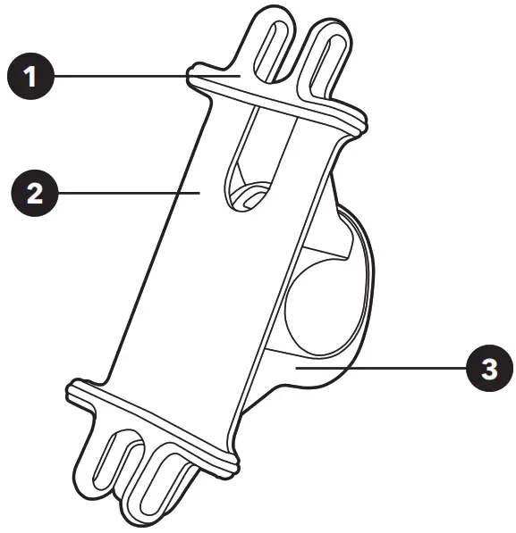 alza power APW PHFCPB01B Mechanical Bike Phone Holder - OVERVIEW