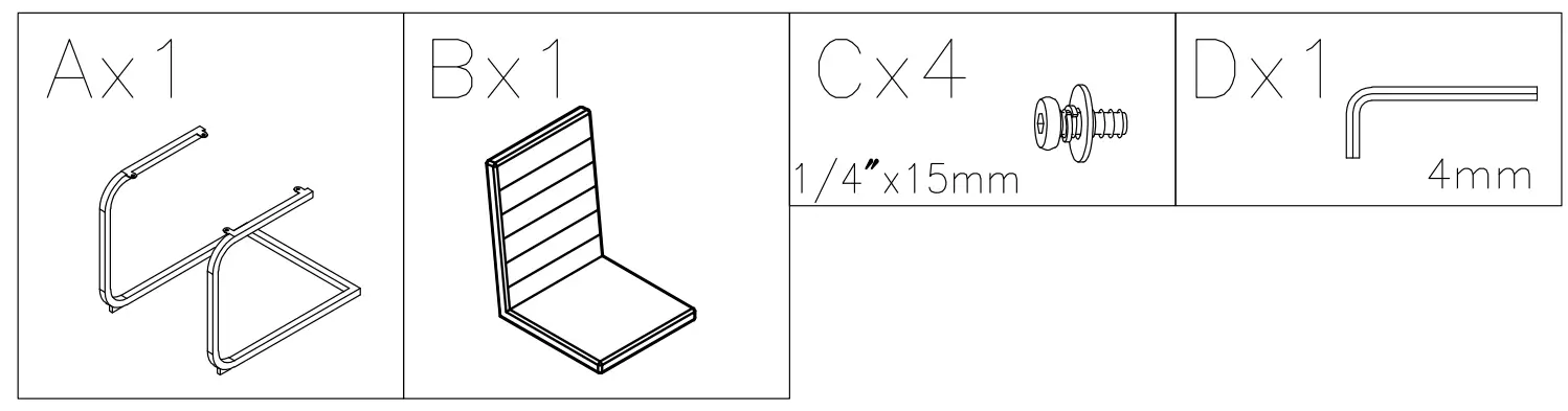 ASHLEY D44901 Strumford Dining Chair - Figure 1