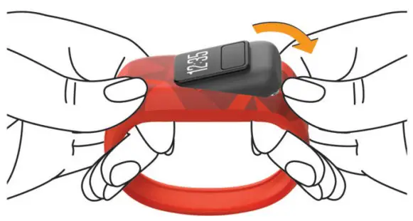 GARMIN vívofit jr Owner's - Remove the device from the band