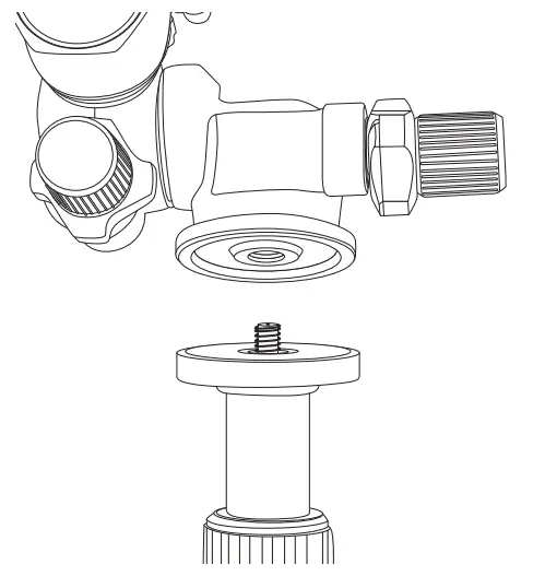 Oben GH3W-15 3-Way Geared Head - Figrue 2
