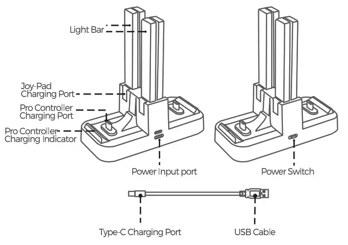 NEXIGO NXG SWHD 1756BLK Controller Charging - Product Overview