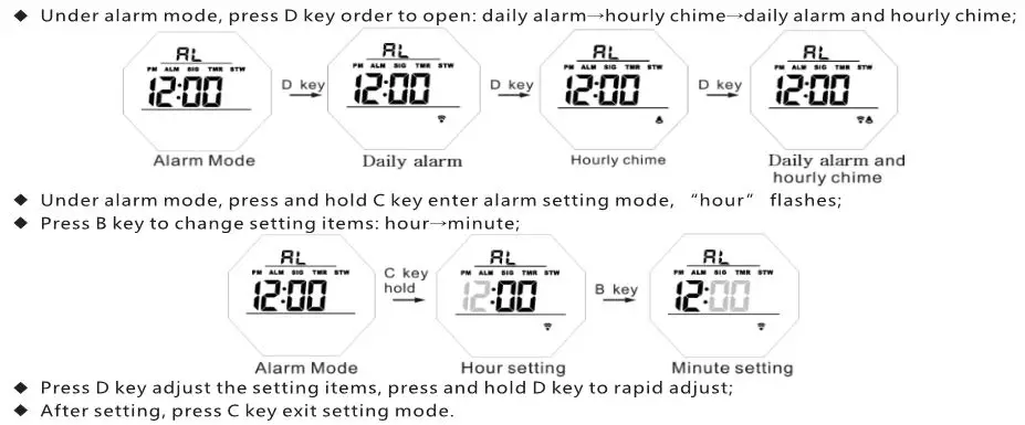 Skmei 1540 Digital Watch - Alarm Mode