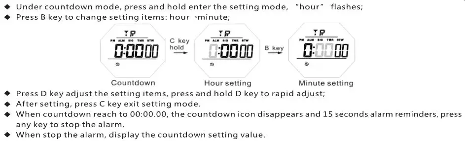 Skmei 1540 Digital Watch - Countdown Timer 2