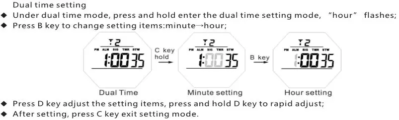 Skmei 1540 Digital Watch - Dual Time