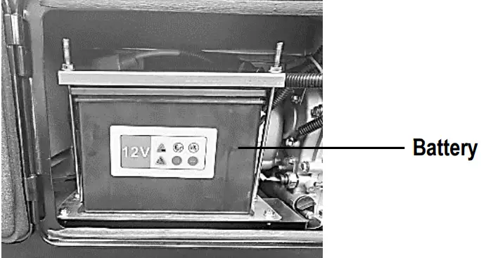 Promate 7000D Air-Cooled Diesel Generator - Battery