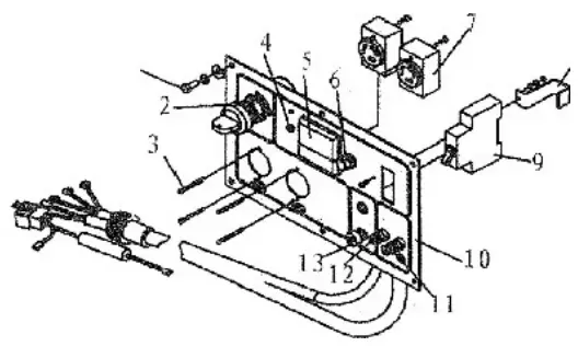 Promate 7000D Air-Cooled Diesel Generator - Control Panel