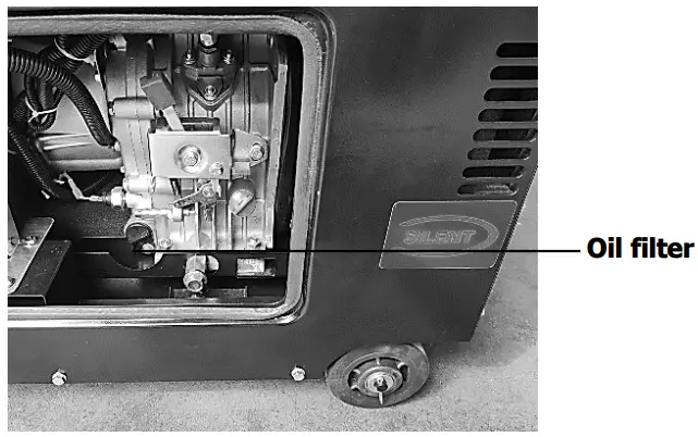 Promate 7000D Air-Cooled Diesel Generator - Oil filter