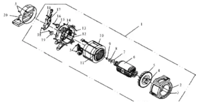 Promate 7000D Air-Cooled Diesel Generator - Parts List