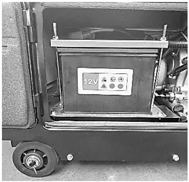 Promate 7000D Air-Cooled Diesel Generator - battery bracket