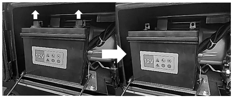 Promate 7000D Air-Cooled Diesel Generator - battery terminal