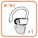 Tranya X2 Wireless In Ear Headphones Earbuds - button 1