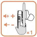 Tranya X2 Wireless In Ear Headphones Earbuds - button 3