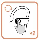 Tranya X2 Wireless In Ear Headphones Earbuds - button 7