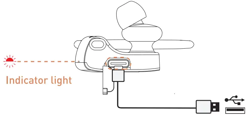 Tranya X2 Wireless In Ear Headphones Earbuds - charging