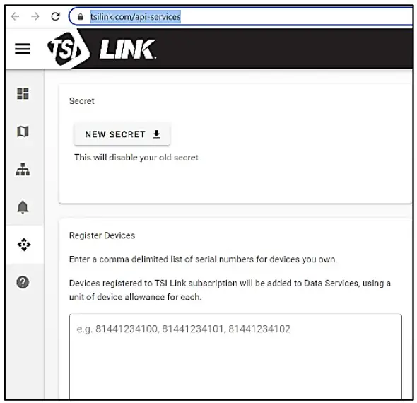 TSI LINK Account Registration - overview 10