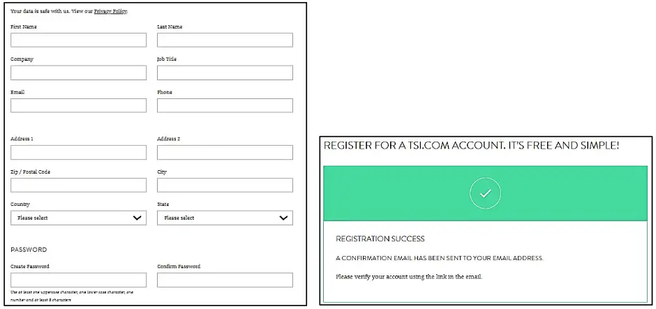 TSI LINK Account Registration - overview 4
