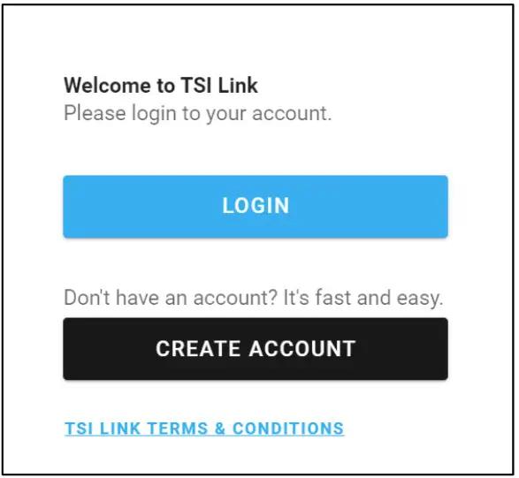 TSI LINK Account Registration - overview 7