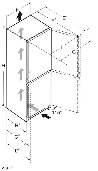 LIEBHERR C5740IM Quality Design and Innovation Freezer - dimensions