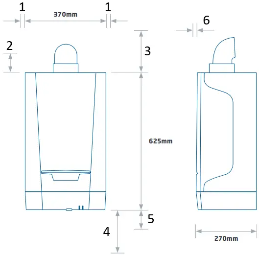 BAXI Assure Heat Wall Hung heat-only Gas boiler A6
