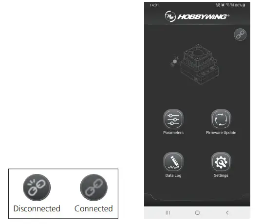 HOBBYWING HW-SM860 OTA Programmer - Link App