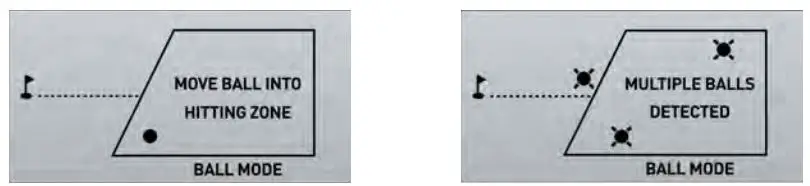 Bushnell 501000 Launch-Pro User Manual - Ball Placement & Hitting