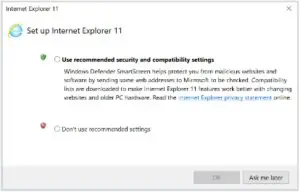 Launching Internet Explorer